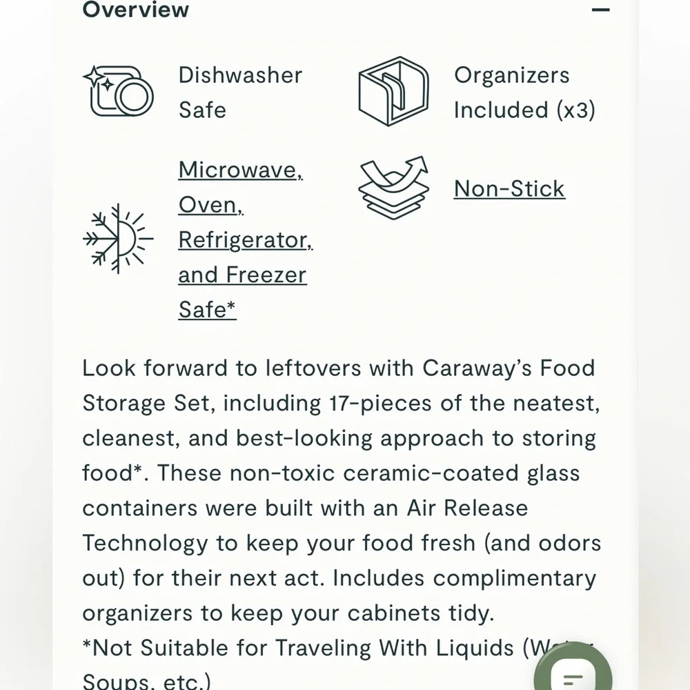 Caraway mini food